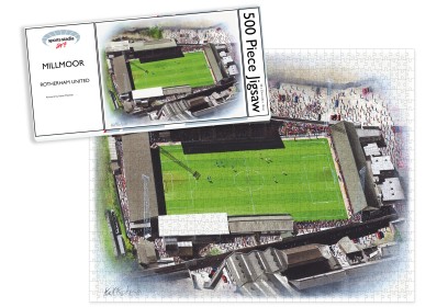Rotherham United FC Millmoor Stadium Art Jigsaw Puzzle